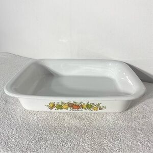 Vintage Corningware Spice Of Life L’Echalote A-21 Roasting Pan Casserole Dish